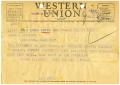 Letter: [Telegram from Carlos E. Castañeda to John J. Herrera - 1944-08-14]