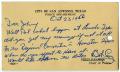 Postcard: [Postcard from Robert B. Cruz to John J. Herrera - 1950-10-23]