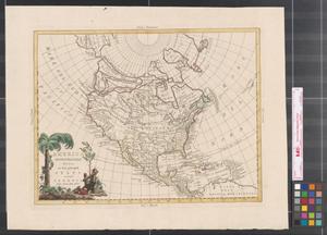 Primary view of America settentrionale divisa ne' suoi principali stati.