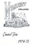 Book: Council Fire, Handbook of McMurry College, 1974-75