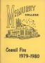 Book: Council Fire, Handbook of McMurry College, 1979-1980