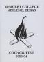 Book: Council Fire, Handbook of McMurry College, 1983-84