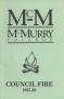 Book: Council Fire, Handbook of McMurry College, 1985-86