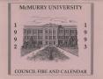 Book: Council Fire, Handbook of McMurry University, 1992-1993