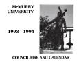 Book: Council Fire, Handbook of McMurry University, 1993-1994