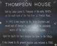 Photograph: [Marker: Thompson House]