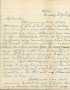 Letter: Letter to Cromwell Anson Jones, 25 February 1879