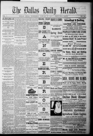 Primary view of The Dallas Daily Herald. (Dallas, Tex.), Vol. 3, No. 281, Ed. 1 Wednesday, January 12, 1876