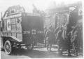 Photograph: American Ambulance and Soldiers in France During WWI
