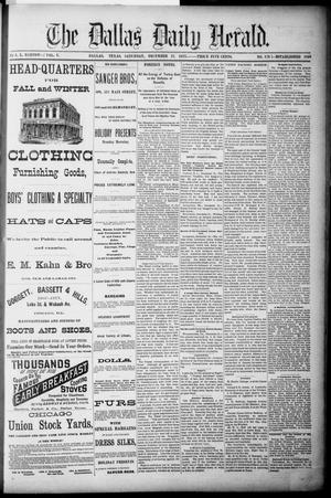 Primary view of The Dallas Daily Herald. (Dallas, Tex.), Vol. 5, No. 176, Ed. 1 Saturday, December 22, 1877