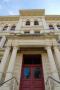 Photograph: Milam County Courthouse, detail of entry