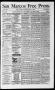 Newspaper: San Marcos Free Press. (San Marcos, Tex.), Vol. 7, No. 17, Ed. 1 Satu…