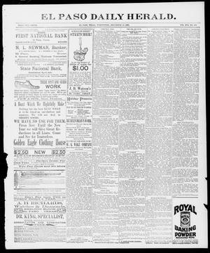 Primary view of El Paso Daily Herald. (El Paso, Tex.), Vol. 16, No. 234, Ed. 1 Wednesday, December 23, 1896