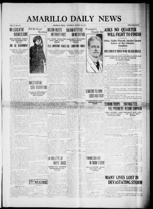 Primary view of Amarillo Daily News (Amarillo, Tex.), Vol. 4, No. 114, Ed. 1 Saturday, March 15, 1913