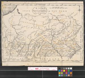 Primary view of The state of Pennsylvania : from the latest surveys, 1796.