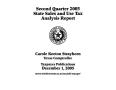 Report: State Sales and Use Tax Analysis Report: Second Quarter, 2005