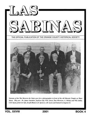 Las Sabinas, Volume [27], Number 4, 2001