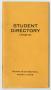 Pamphlet: [Pampa High School Student Directory, 1940-1941]