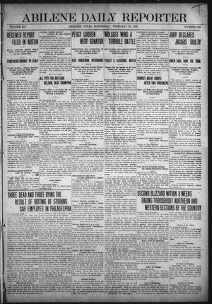 Primary view of Abilene Daily Reporter (Abilene, Tex.), Vol. 14, No. 164, Ed. 1 Wednesday, February 23, 1910