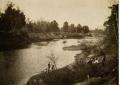 Photograph: [Photograph of People by Trinity River]
