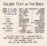 Artwork: Golden Text of the Bible