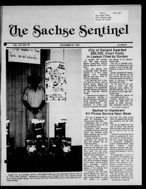 The Sachse Sentinel (Sachse, Tex.), Vol. 16, No. 48, Ed. 1 Wednesday, November 27, 1991