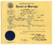 Legal Document: [Certified copy of Record of Marriage for Tom and Carolyn Scott]