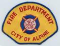 Physical Object: [Alpine, Texas Fire Department Patch]