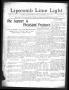 Newspaper: Lipscomb Lime Light (Lipscomb, Tex.), Vol. 1, No. 25, Ed. 1 Thursday,…