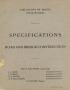 Book: Specifications: road and bridge construction