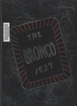 The Bronco, Yearbook of Denton high School, 1937