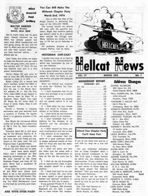 Primary view of object titled 'Hellcat News, (Maple Park, Ill.), Vol. 27, No. 7, Ed. 1, March 1974'.