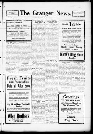 Primary view of The Granger News. (Granger, Tex.), Vol. 32, No. 17, Ed. 1 Thursday, March 31, 1927