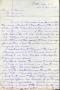 Letter: [Letter from I. G. Vore to J. W. Denver, April 29, 1884]