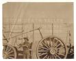 Photograph: [Double wooden wagon]