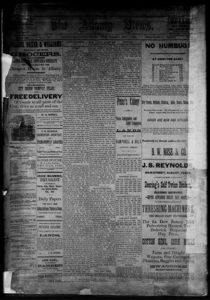 Primary view of The Albany News. (Albany, Tex.), Vol. 3, No. 9, Ed. 1 Thursday, April 22, 1886