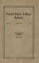 Book: Catalog of Daniel Baker College, 1918-1919