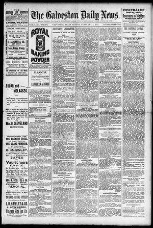 Primary view of The Galveston Daily News. (Galveston, Tex.), Vol. 43, No. 284, Ed. 1 Sunday, February 1, 1885
