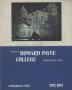 Book: Catalogue of Howard Payne College, 1971-1972