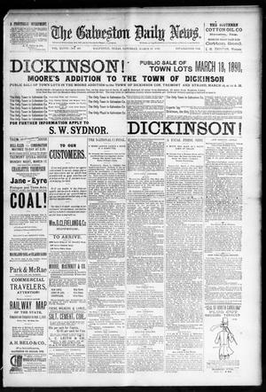 Primary view of The Galveston Daily News. (Galveston, Tex.), Vol. 48, No. 322, Ed. 1 Saturday, March 15, 1890