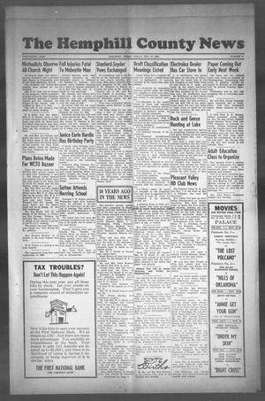 Primary view of The Hemphill County News (Canadian, Tex), Vol. THIRTEENTH YEAR, No. 11, Ed. 1, Friday, November 17, 1950