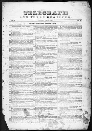 Primary view of Telegraph and Texas Register (Columbia, Tex.), Vol. 1, No. 36, Ed. 1, Wednesday, November 2, 1836