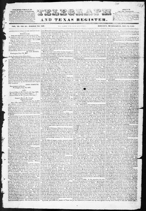 Primary view of Telegraph and Texas Register (Houston, Tex.), Vol. 2, No. 51, Ed. 1, Wednesday, December 6, 1837