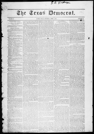 Primary view of The Texas Democrat (Austin, Tex.), Vol. 2, No. 12, Ed. 1, Saturday, April 3, 1847