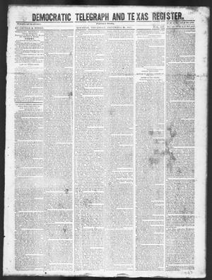 Primary view of Democratic Telegraph and Texas Register (Houston, Tex.), Vol. 12, No. 52, Ed. 1, Thursday, December 30, 1847
