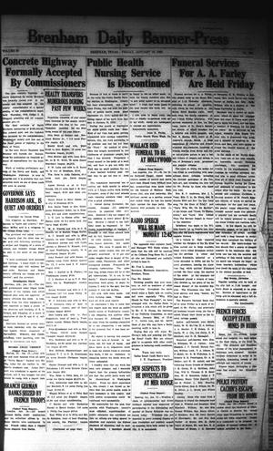 Primary view of Brenham Daily Banner-Press (Brenham, Tex.), Vol. 39, No. 250, Ed. 1 Friday, January 19, 1923