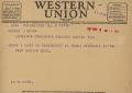 Primary view of [Telegram from Martin Neeb to George Beto, November 8, 1947]