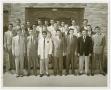 Photograph: [Concordia Students Standing in Front of Hirschi Memorial Library]