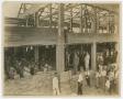 Photograph: [People Gathered Inside of Kilian Hall During Construction]