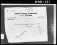 Photograph: Printing Invoice Removed from Oswald's Home